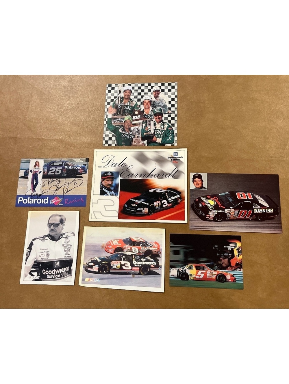 (7) VTG NASCAR Lot of Pictures Postcards Rosters w/ Dale Earnhardt